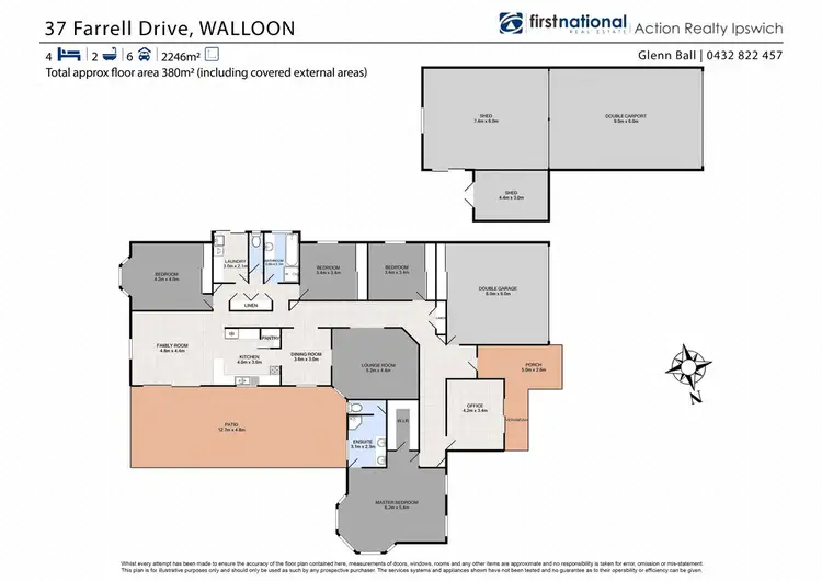 Floorplan of Homely house listing, 37 Farrell Drive, Walloon QLD 4306