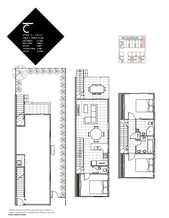 Floorplan of Homely townhouse listing, 14-18 Deviney Street, Morningside QLD 4170