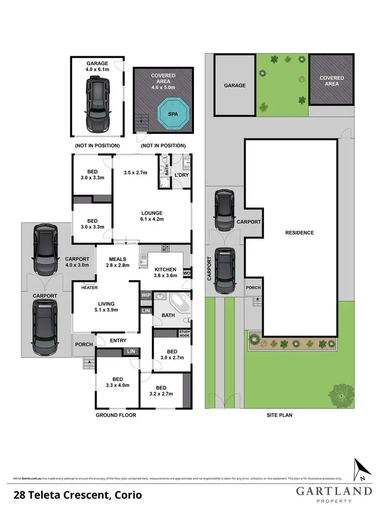 Floorplan of Homely house listing, 28 Teleta Crescent, Corio VIC 3214