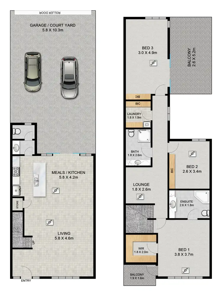 Floorplan of Homely house listing, 3D Nash Street, Grange SA 5022