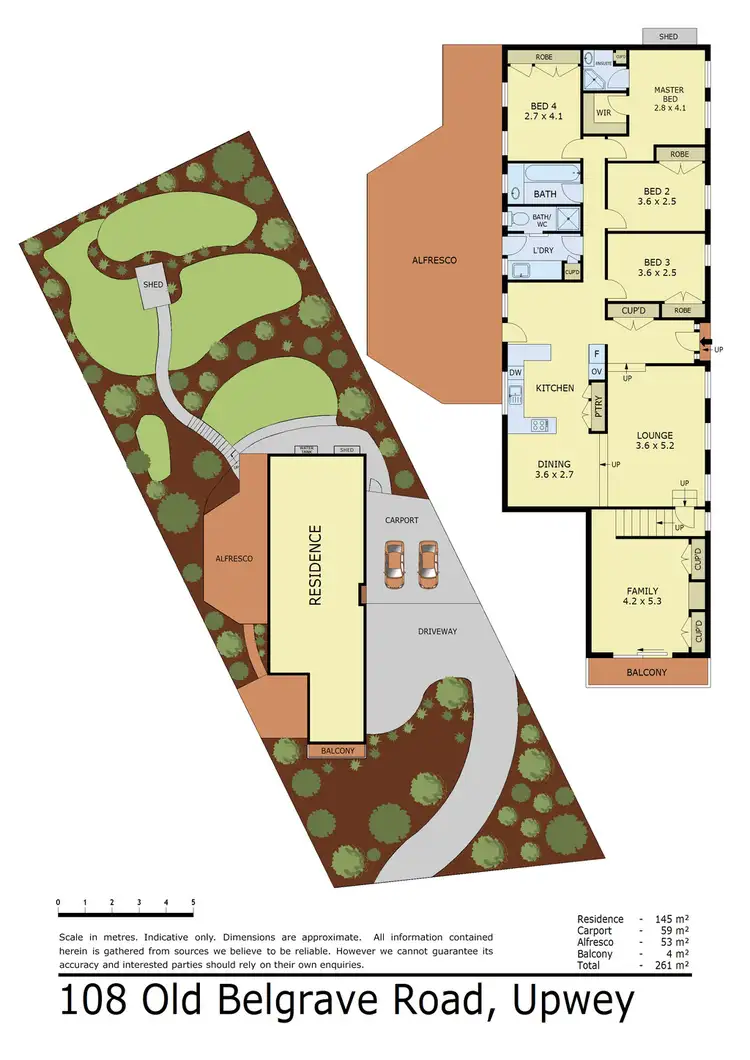 Floorplan of Homely house listing, 108 Old Belgrave Road, Upwey VIC 3158