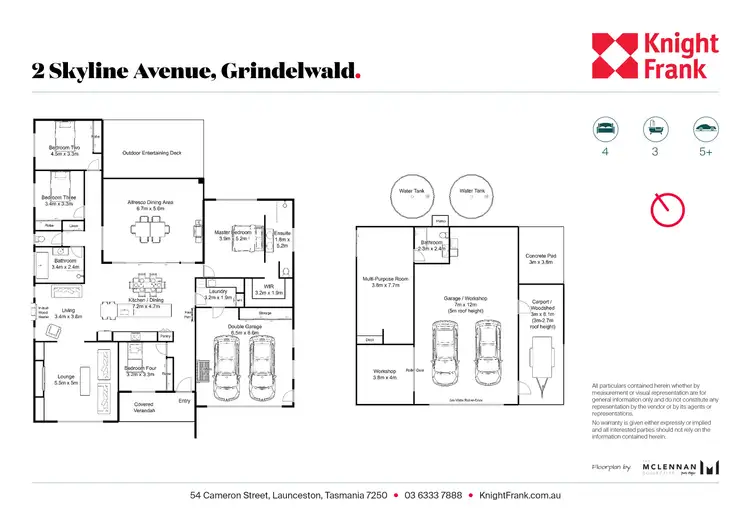 Floorplan of Homely house listing, 2 Skyline Avenue, Grindelwald TAS 7277
