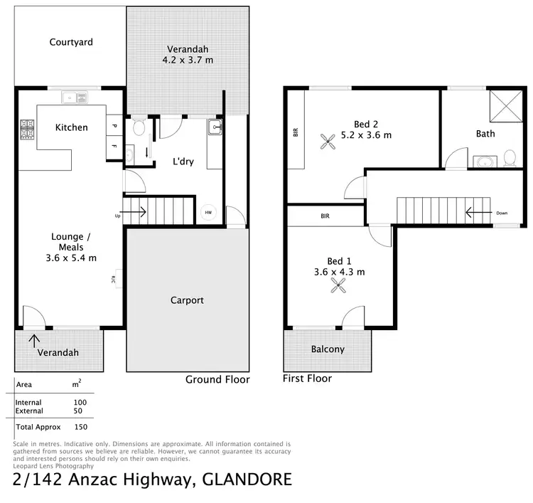 Floorplan of Homely townhouse listing, 2/142 Anzac Highway (Wellington St frontage), Glandore SA 5037