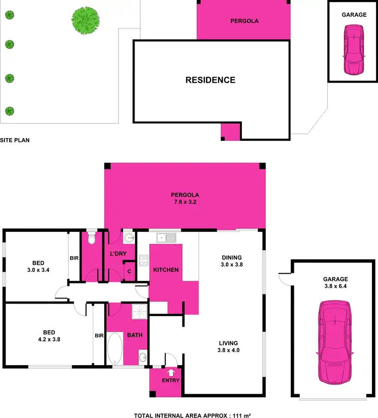Floorplan of Homely unit listing, 1/26 Bacchus Marsh Road, Corio VIC 3214