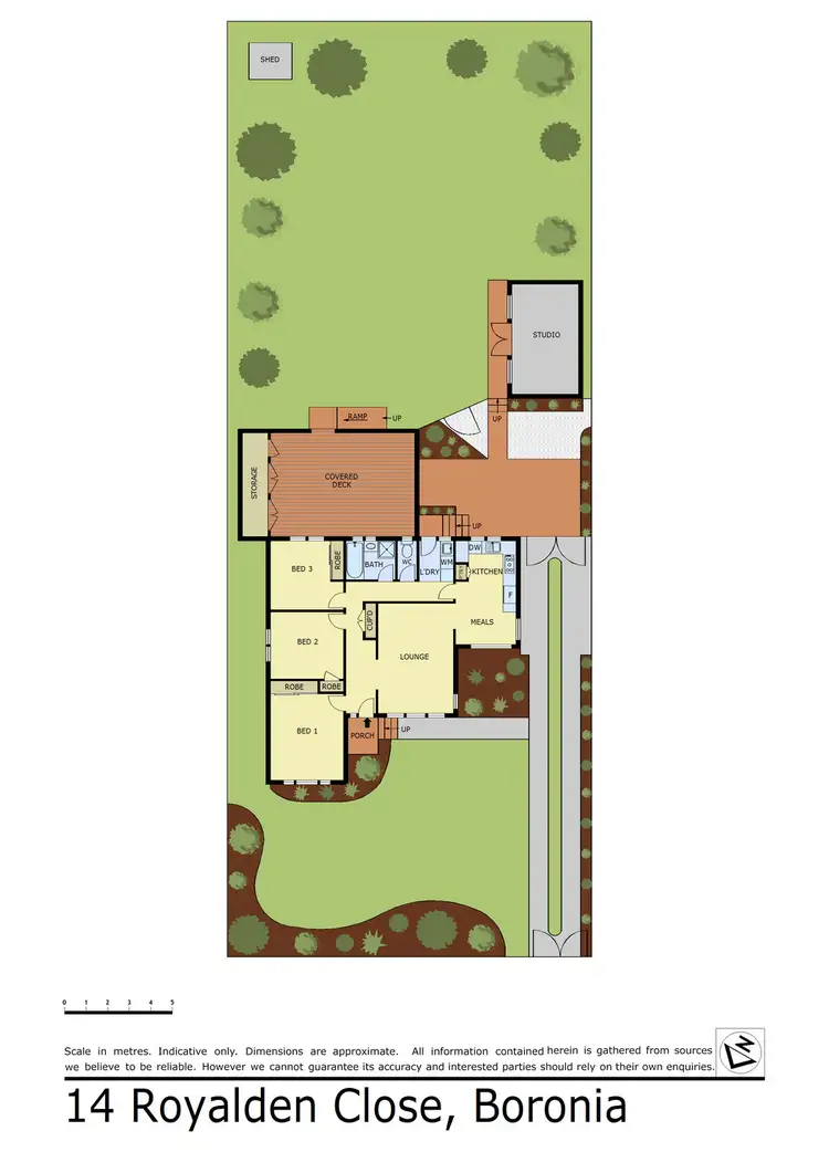 Floorplan of Homely house listing, 14 Royalden Close, Boronia VIC 3155