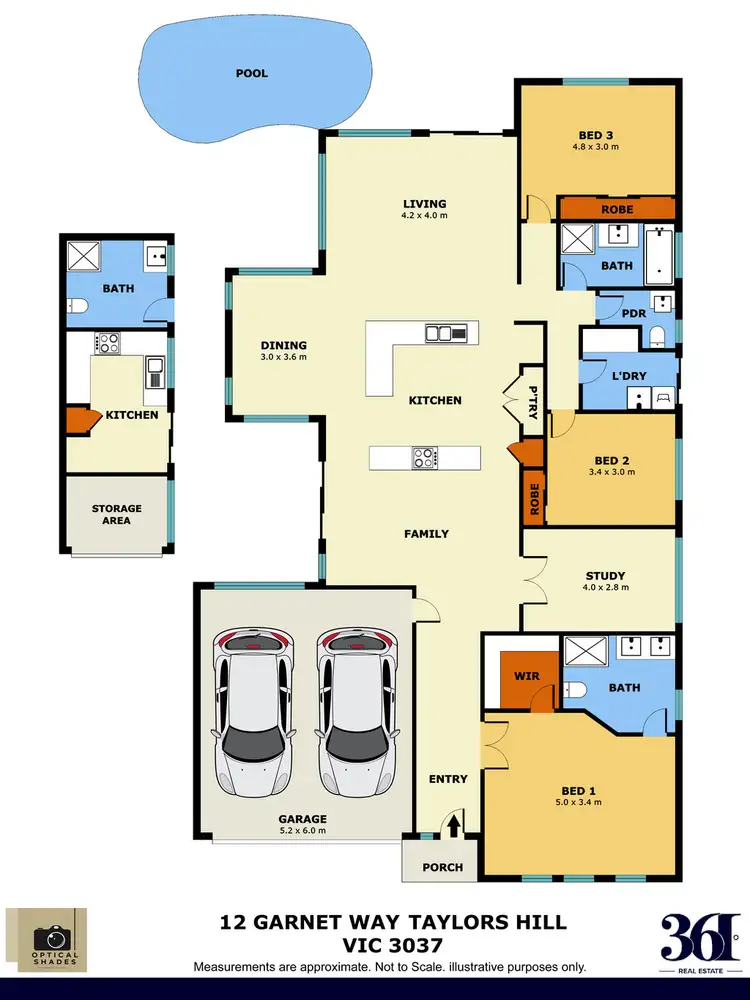 Floorplan of Homely house listing, 12 Garnet Way, Taylors Hill VIC 3037
