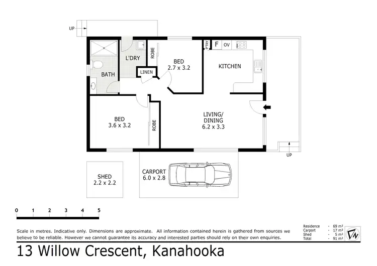 Floorplan of Homely house listing, 13 Willow Crescent, Kanahooka NSW 2530