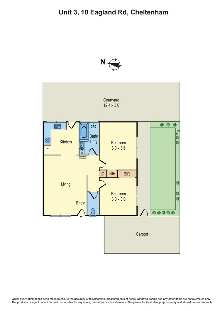 Floorplan of Homely unit listing, 3/10 Eagland Road, Cheltenham VIC 3192