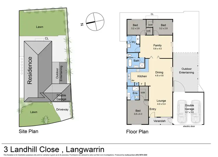 Floorplan of Homely house listing, 3 Landhill Close, Langwarrin VIC 3910