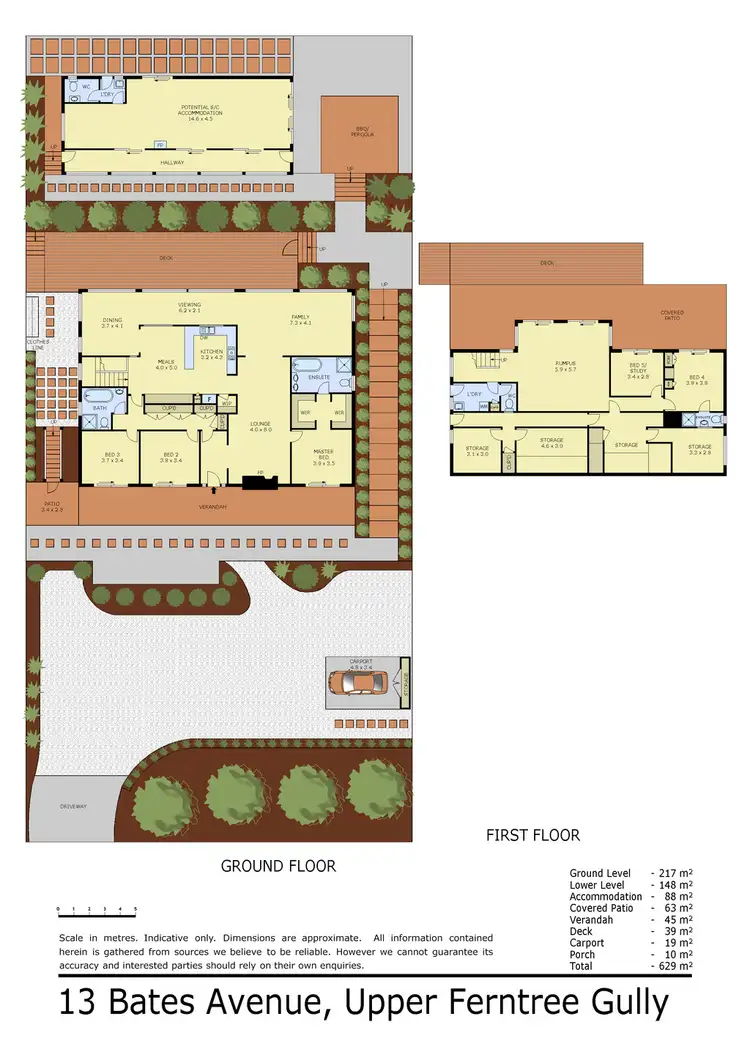 Floorplan of Homely house listing, 13 Bates Avenue, Upper Ferntree Gully VIC 3156