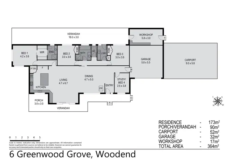 Floorplan of Homely house listing, 6 Greenwood Grove, Woodend VIC 3442