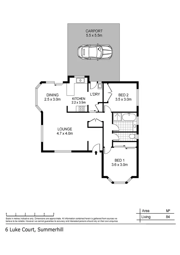 Floorplan of Homely house listing, 2/6 Luke Court, Summerhill TAS 7250