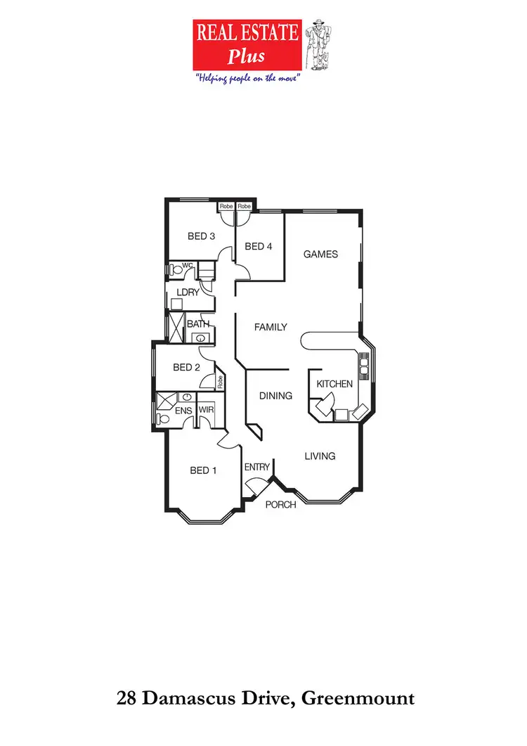 Floorplan of Homely house listing, 28 Damascus Drive, Greenmount WA 6056