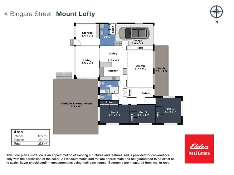 Floorplan of Homely house listing, 4A Bingara Street, Mount Lofty QLD 4350