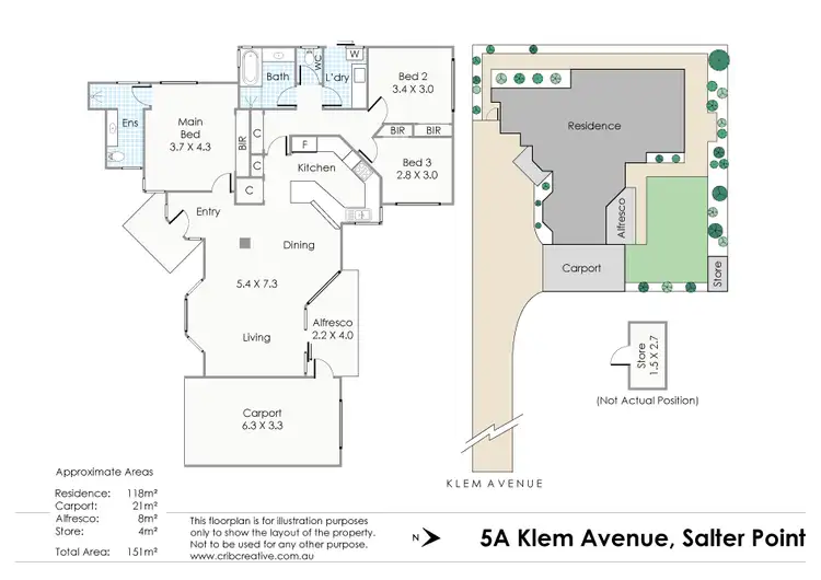 Floorplan of Homely house listing, 5a Klem Avenue, Salter Point WA 6152