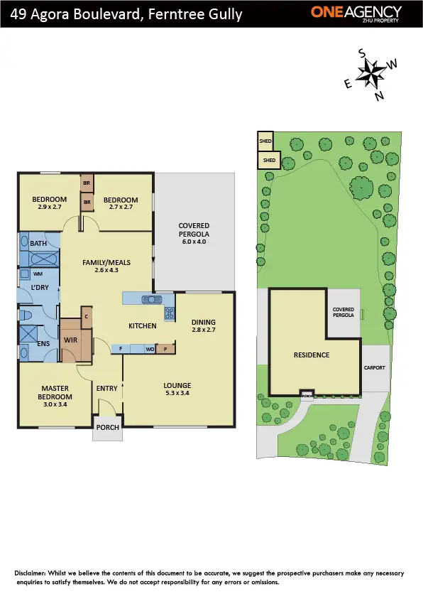 Floorplan of Homely house listing, 49 Agora Boulevard, Ferntree Gully VIC 3156