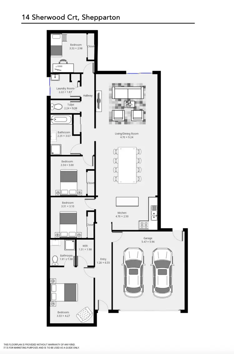 Floorplan of Homely house listing, 14 Sherwood Court, Shepparton North VIC 3631
