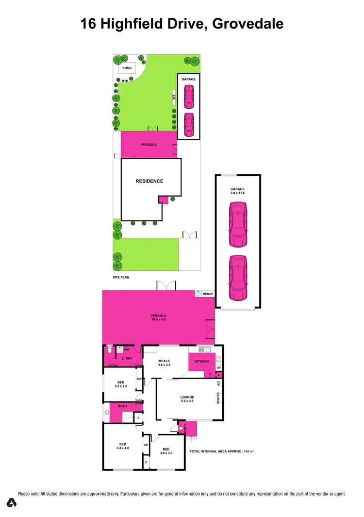 Floorplan of Homely house listing, 16 Highfield Drive, Grovedale VIC 3216