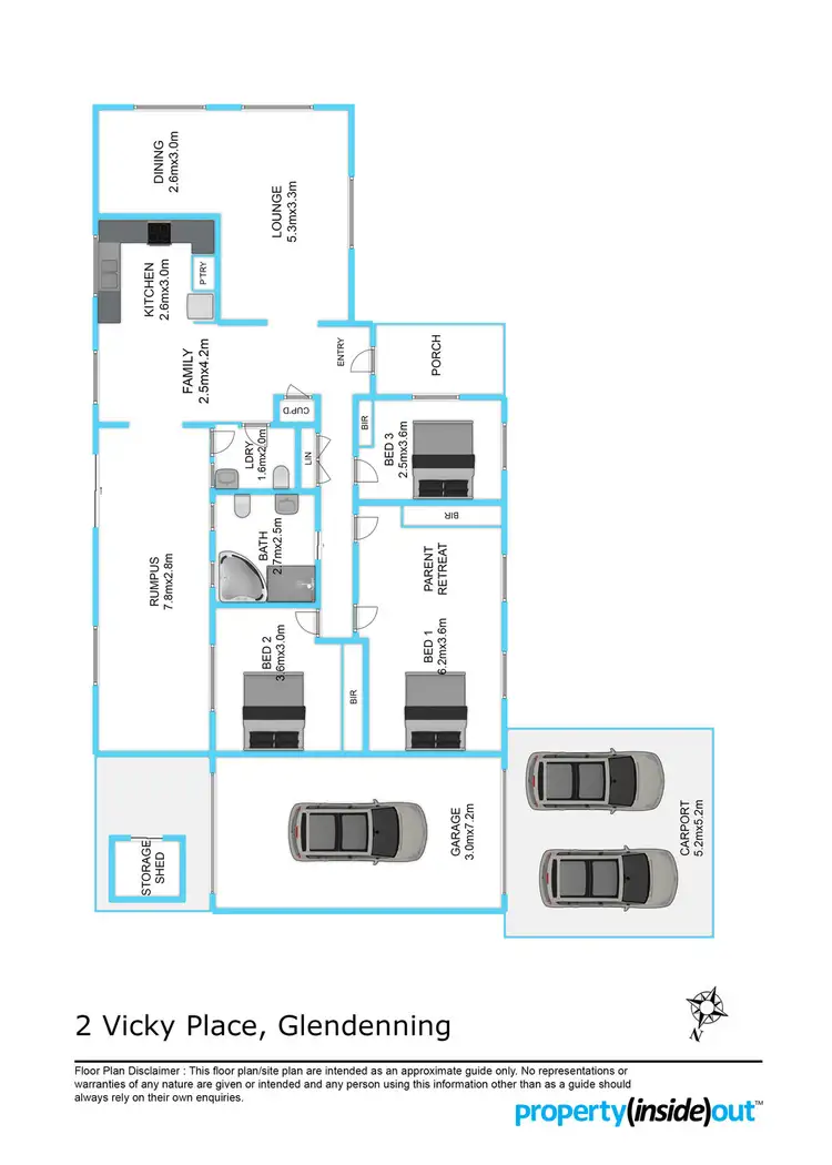 Floorplan of Homely house listing, 2 Vicky Place, Glendenning NSW 2761