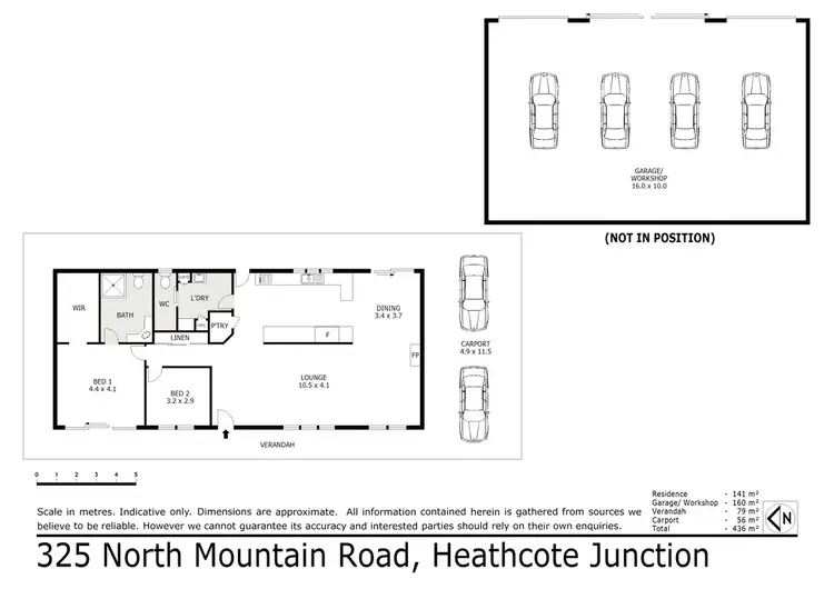 Floorplan of Homely rural property listing, 325 North Mountain Road, Heathcote Junction VIC 3758