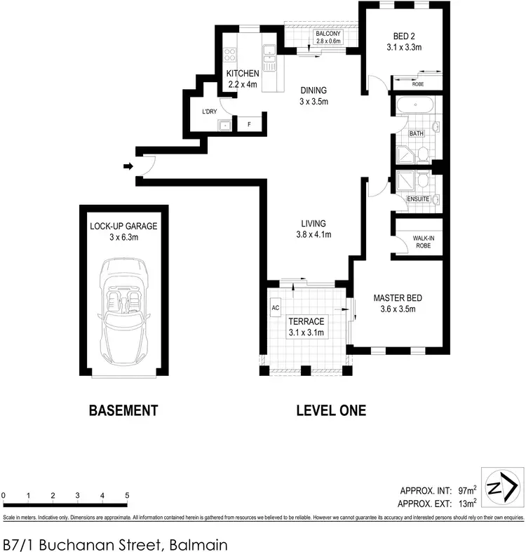 Floorplan of Homely apartment listing, B7/1 Buchanan Street, Balmain NSW 2041