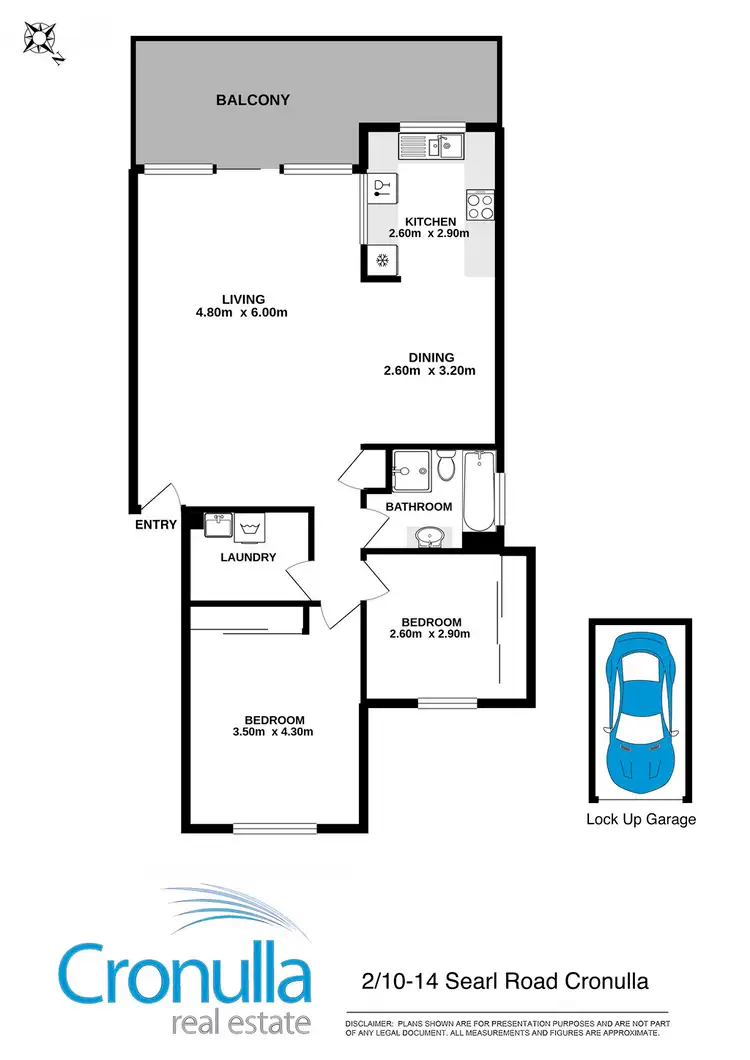 Floorplan of Homely apartment listing, 2/10-14 Searl Road, Cronulla NSW 2230