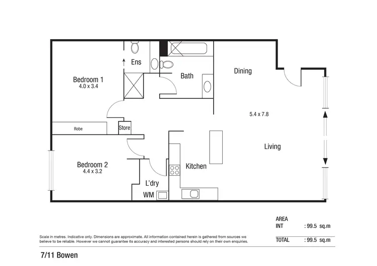 Floorplan of Homely apartment listing, 7/111-127 Bowen Road, Rosslea QLD 4812