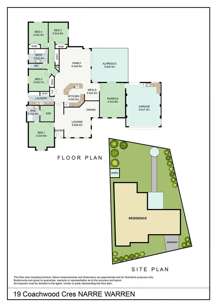 Floorplan of Homely house listing, 19 Coachwood Crescent, Narre Warren VIC 3805