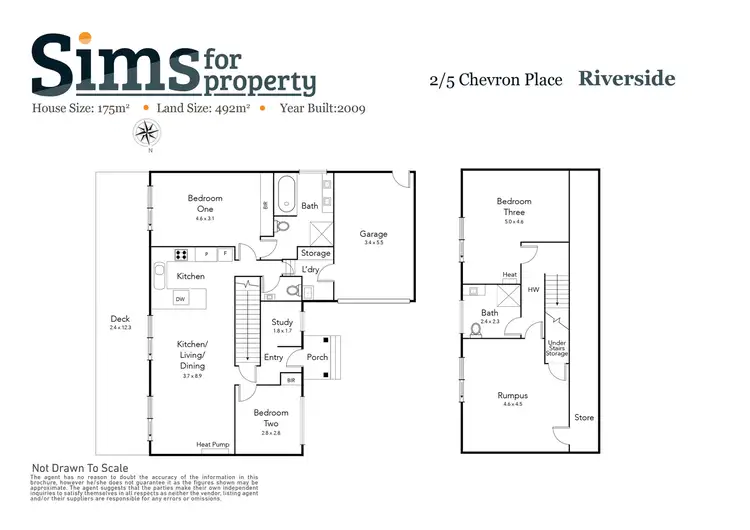 Floorplan of Homely house listing, 2/5 Chevron Place, Riverside TAS 7250