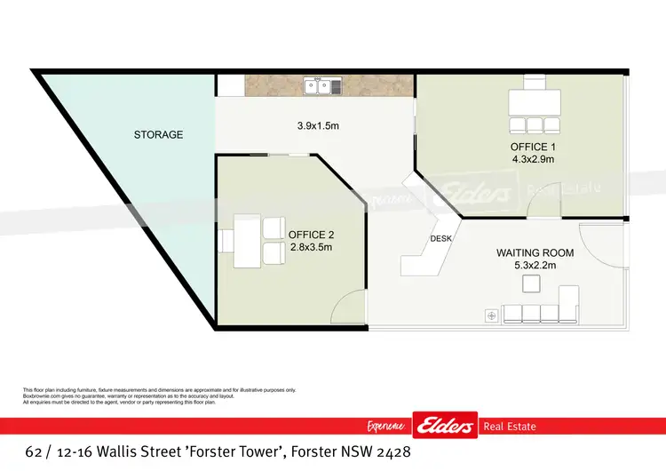 Floorplan of Homely unit listing, 62 / 12-16 Wallis Street 'Forster Tower', Forster NSW 2428