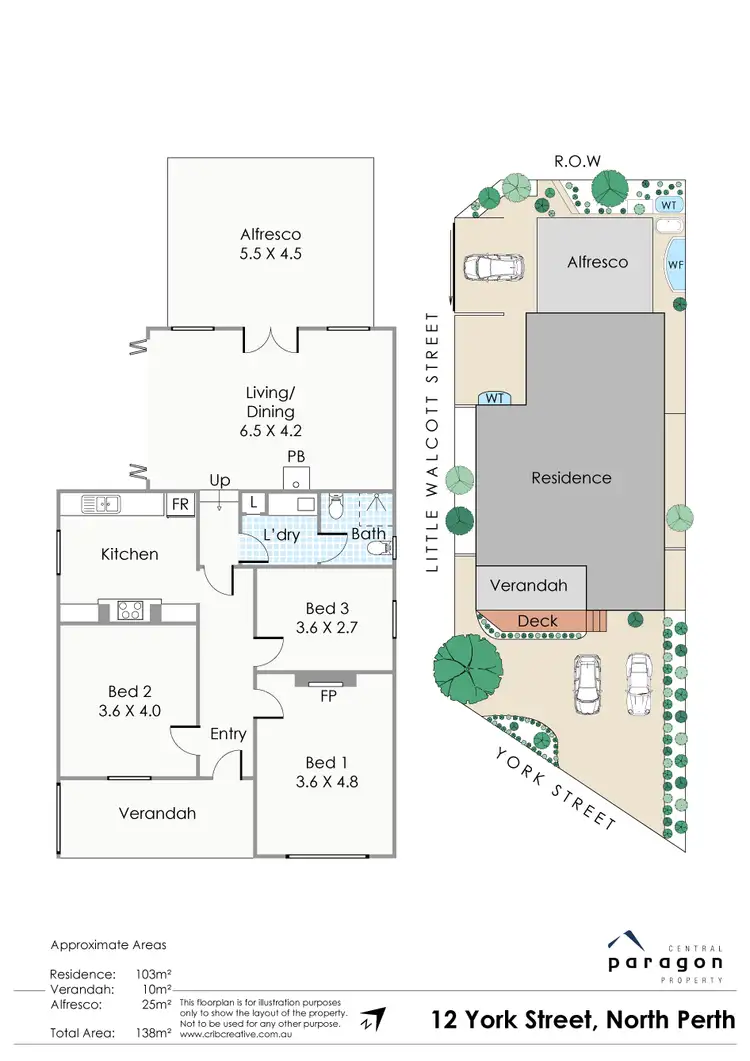 Floorplan of Homely house listing, 12 York Street, North Perth WA 6006