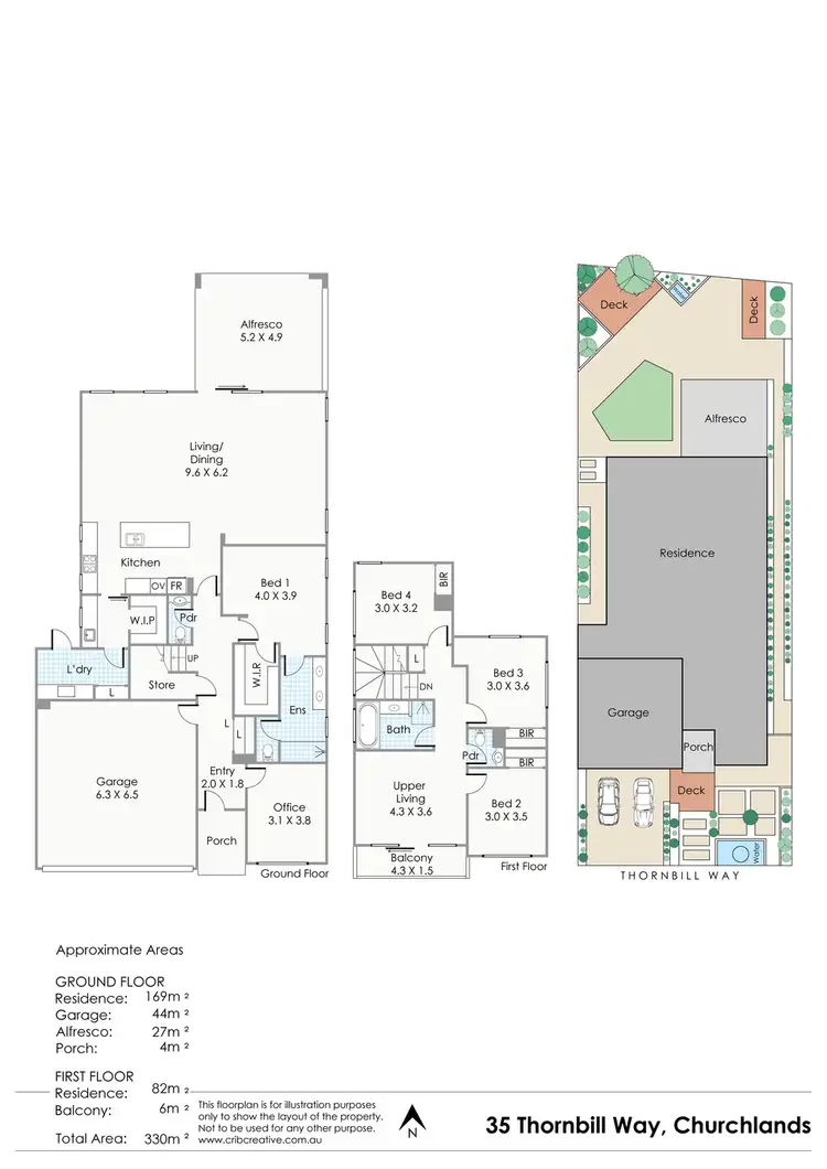 Floorplan of Homely house listing, 35 Thornbill Way, Churchlands WA 6018