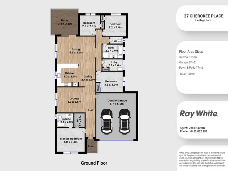 Floorplan of Homely house listing, 27 Cherokee Place, Heritage Park QLD 4118