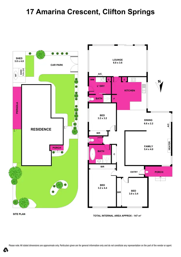 Floorplan of Homely house listing, 17 Amarina Road, Clifton Springs VIC 3222