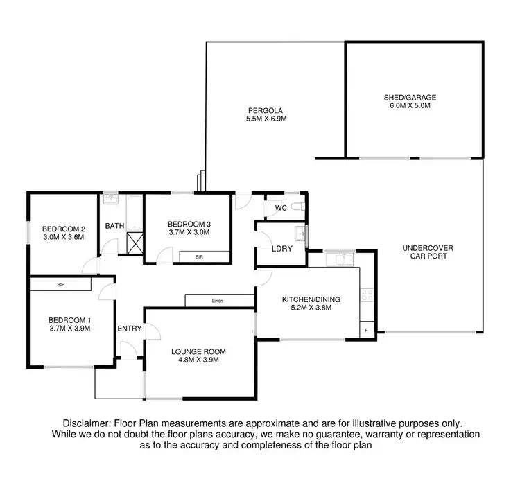 Floorplan of Homely house listing, 1a Renfrey Place, Mount Gambier SA 5290