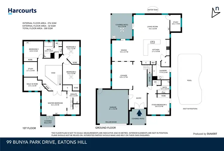 Floorplan of Homely house listing, 99 Bunya Park Drive, Eatons Hill QLD 4037