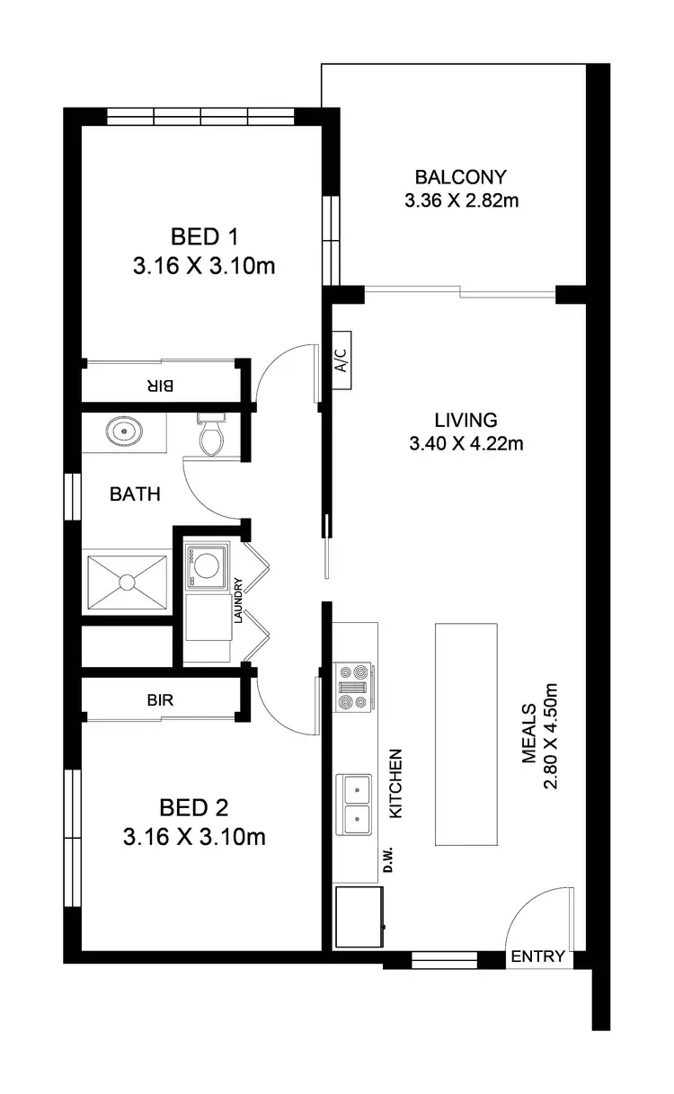 Floorplan of Homely apartment listing, 15/2 Rankine Road, Torrensville SA 5031