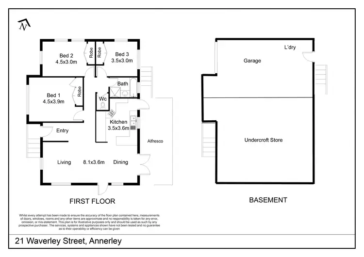 Floorplan of Homely house listing, 21 Waverley Street, Annerley QLD 4103