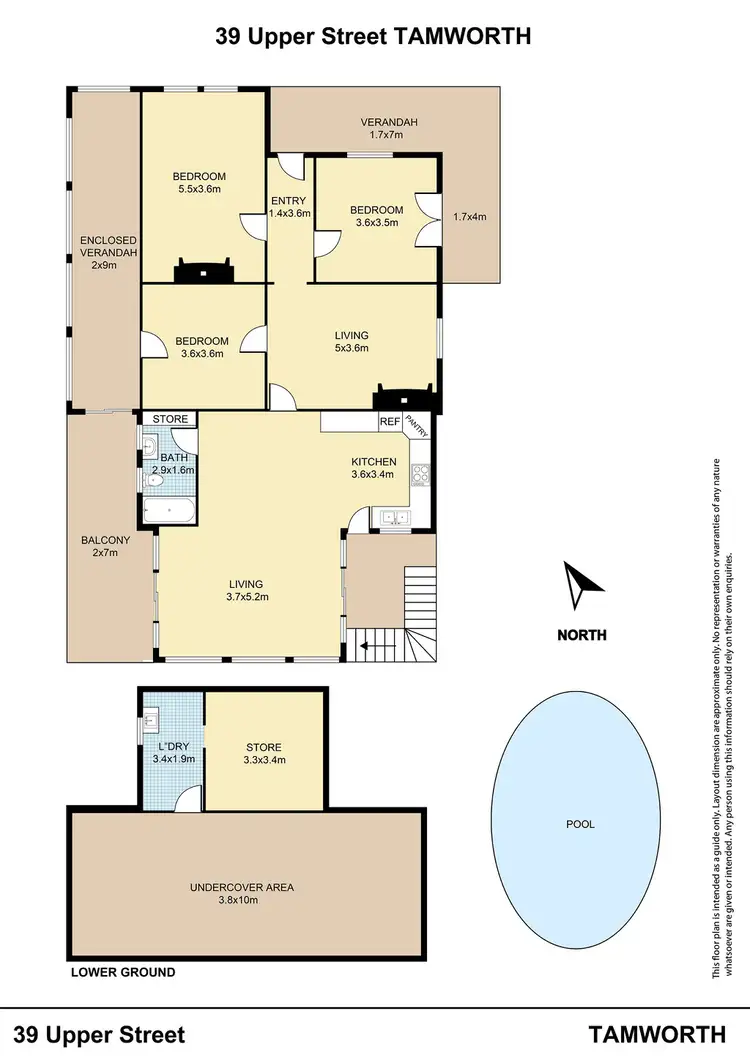 Floorplan of Homely house listing, 39 Upper Street, Tamworth NSW 2340