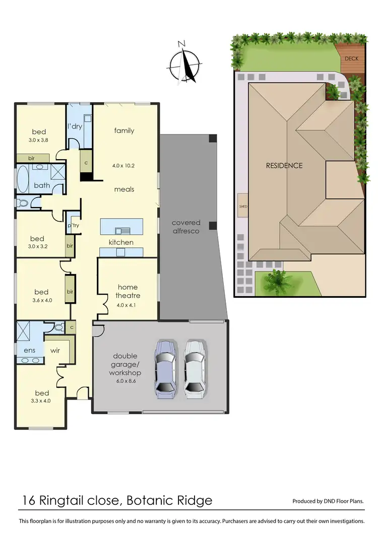 Floorplan of Homely house listing, 16 Ringtail Close, Botanic Ridge VIC 3977