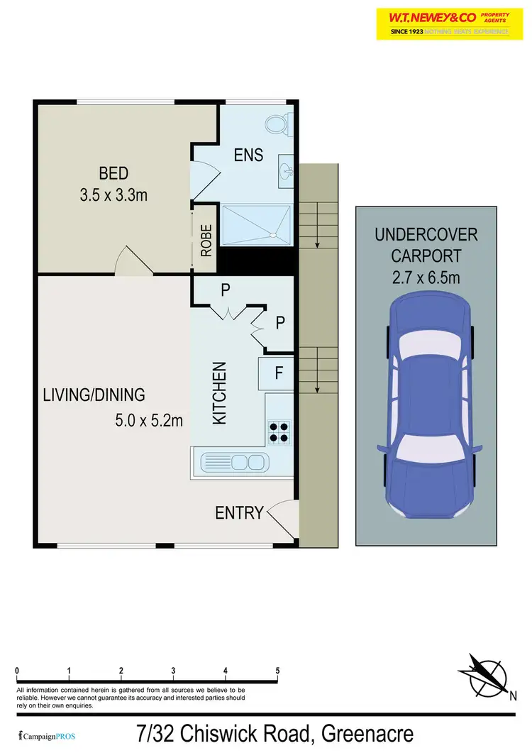 Floorplan of Homely unit listing, 7/32 Chiswick Road, Greenacre NSW 2190
