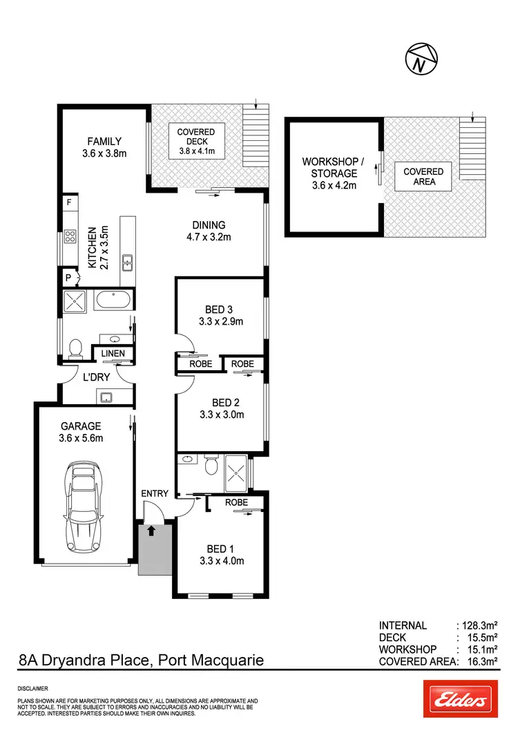 Floorplan of Homely house listing, 8A Dryandra Place, Port Macquarie NSW 2444