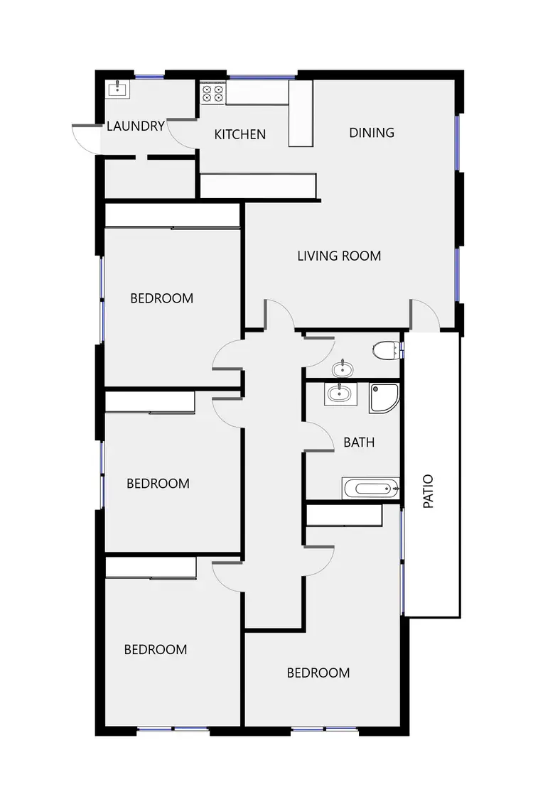 Floorplan of Homely house listing, 19 Gilbert Street, Dubbo NSW 2830