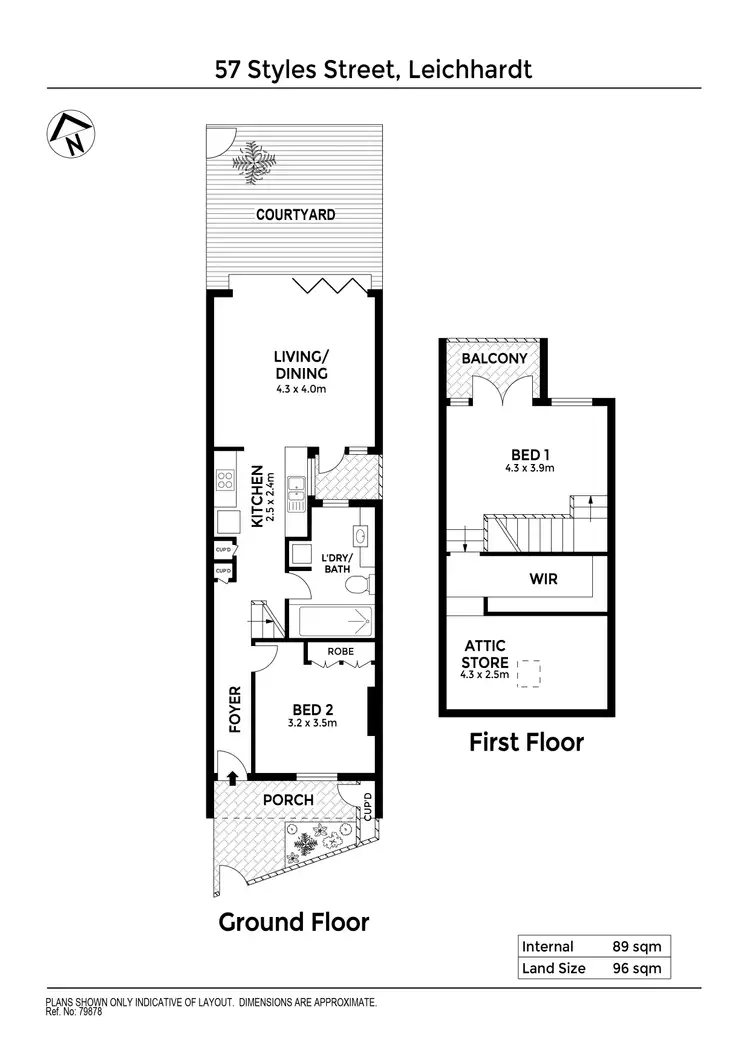Floorplan of Homely house listing, 57 Styles Street, Leichhardt NSW 2040
