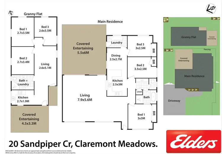 Floorplan of Homely house listing, 20 & 20A Sandpiper Crescent, Claremont Meadows NSW 2747