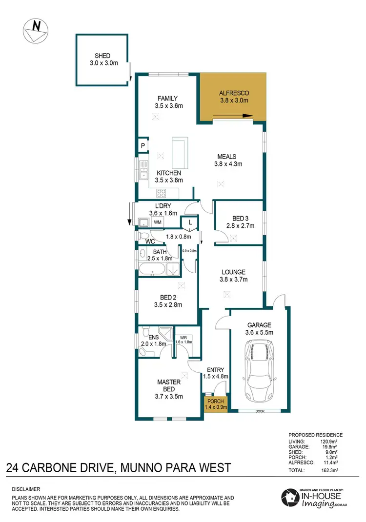 Floorplan of Homely house listing, 24 Carbone Drive, Munno Para West SA 5115