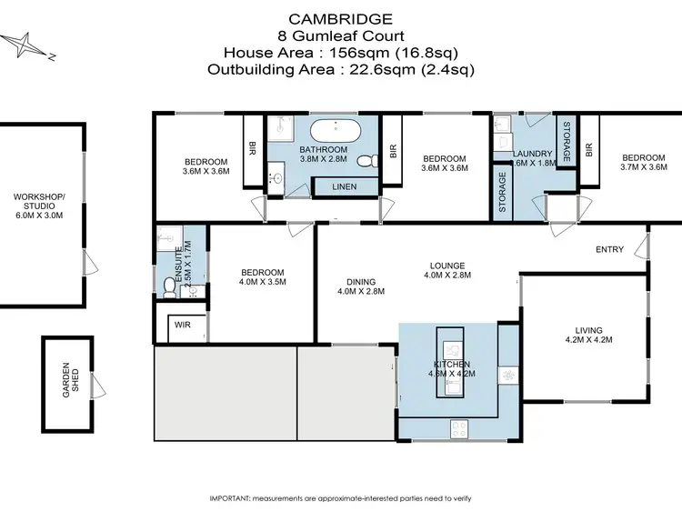 Floorplan of Homely house listing, 8 Gumleaf Court, Cambridge TAS 7170