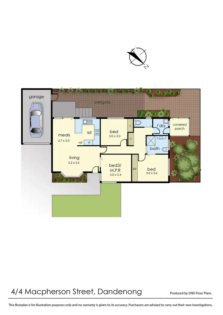 Floorplan of Homely unit listing, 4/4 Macpherson Street, Dandenong VIC 3175