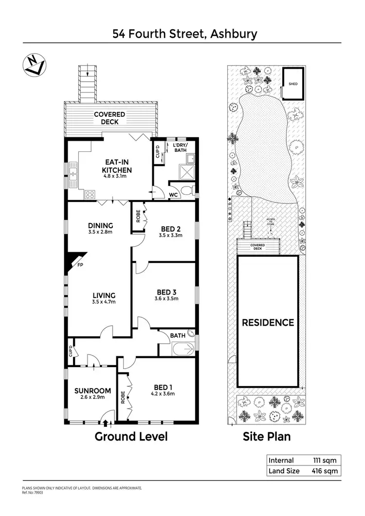 Floorplan of Homely house listing, 54 Fourth Street, Ashbury NSW 2193