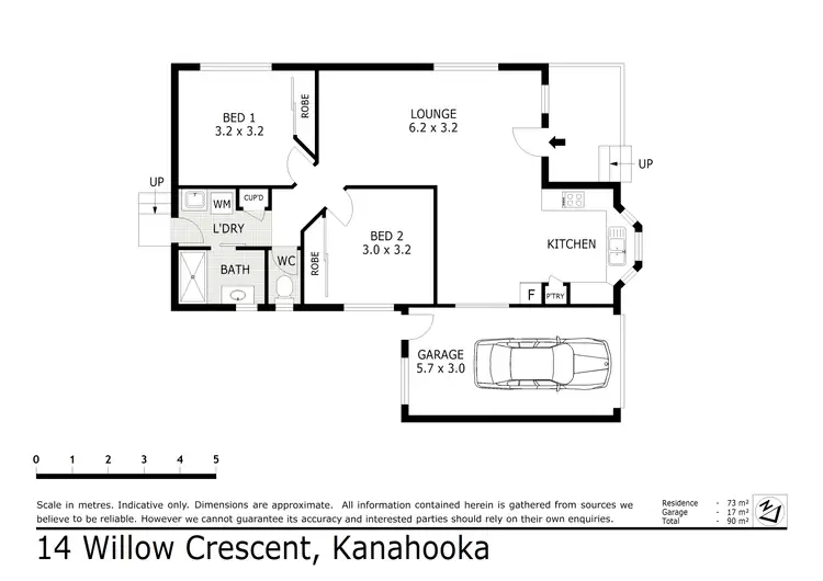Floorplan of Homely house listing, 14 Willow Crescent, Kanahooka NSW 2530